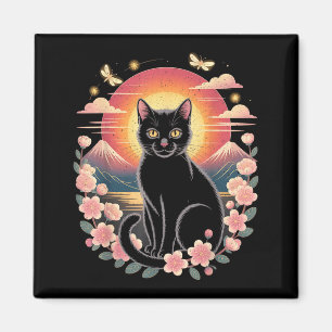 Aimant Chat Mignon Anime Japonais Rétro Hommes Femmes Enf