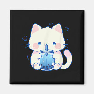 Aimant Chat Mignon Boba Japonais Kawaii Esthétique Fille