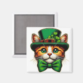 Aimant Chat mignon/chaton Saint Patrick's Day (Recto/Verso)