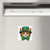 Aimant Chat mignon/chaton Saint Patrick's Day (In Situ (Lave-vaisselle))