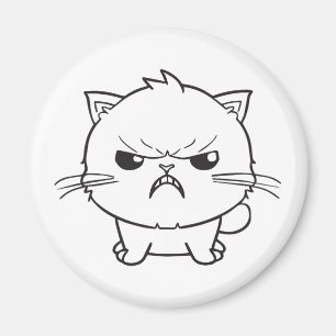 Aimant Chat mignon en colère qui baisait.