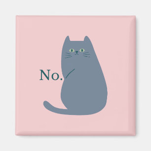 Aimant Chat mignon méchant