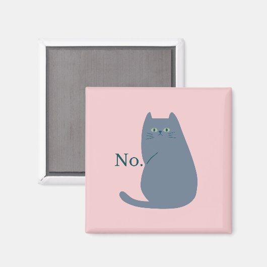 Aimant Chat moyen amusant (Recto/Verso)