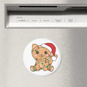 Aimant Chat Noël Animaux d'hiver Chats (In Situ (Lave-vaisselle))
