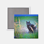 Aimant Chat noir (Recto/Verso)