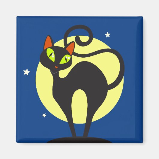 Aimant Chat noir (Devant)