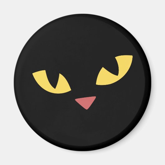 Aimant chat noir (Devant)