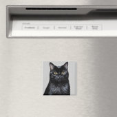 Aimant Chat noir (In Situ (Lave-vaisselle))