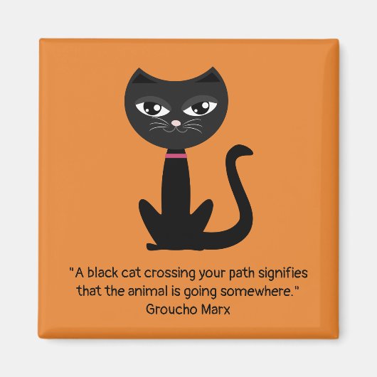 Aimant Chat noir (Devant)