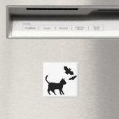 Aimant Chat noir avec chauve-souris (In Situ (Lave-vaisselle))