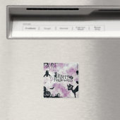 Aimant Chat noir de fête d'Halloween Diable Citrouille Ch (In Situ (Lave-vaisselle))