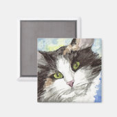 Aimant Chat noir et blanc (Recto/Verso)