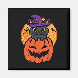 Aimant Chat Noir Halloween Sur Costume Citrouille Femmes