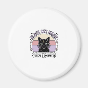 Aimant Chat Noir Magie Chat Noir Chat Noir Vintage Vector