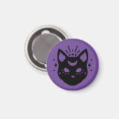 Aimant Chat noir mystique (Recto/Verso)