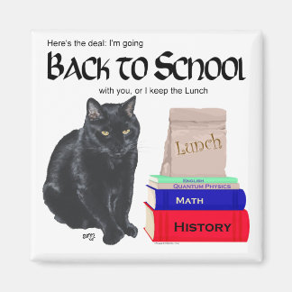 Aimant Chat Noir Retour à l'école