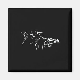 Aimant Chat noir Squelette Halloween Poêle Femme G