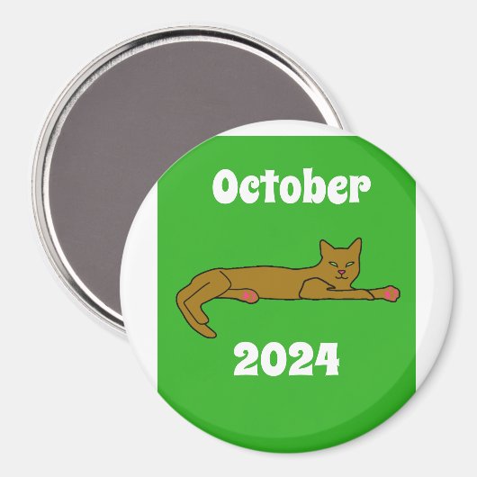 Aimant Chat, octobre 2024 (Recto/Verso)