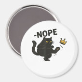 Aimant Chat Pas De Rois En Amérique (Recto/Verso)