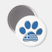 Aimant Chat patriotique grec (Recto/Verso)