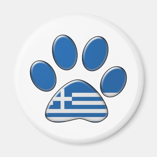 Aimant Chat patriotique grec (Devant)