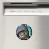 Aimant Chat pirate informatique Black Cat (In Situ (Lave-vaisselle))