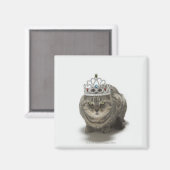 Aimant Chat portant une tiara (Recto/Verso)