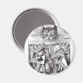 Aimant Chat Queen et Cheshire (Recto/Verso)