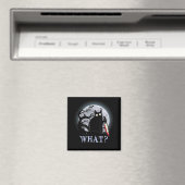 Aimant Chat Quel Chat Noir Meurtrier Avec Couteau Hallowe (In Situ (Lave-vaisselle))