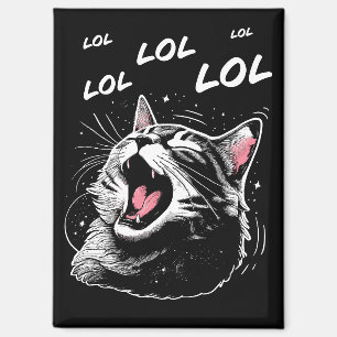 Aimant Chat qui rit MDR
