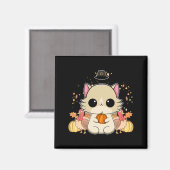 Aimant Chat Ragdoll Anime Chaton Action de grâce Dinde (Recto/Verso)