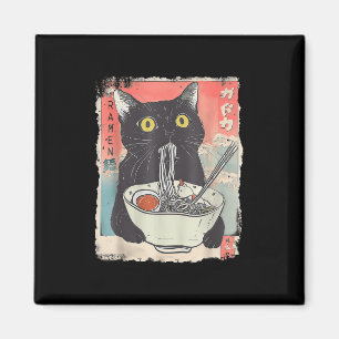 Aimant Chat Ramen Noodle japonais Anime Manga Ramen Kawai