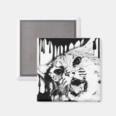 Aimant chat sauvage (Recto/Verso)