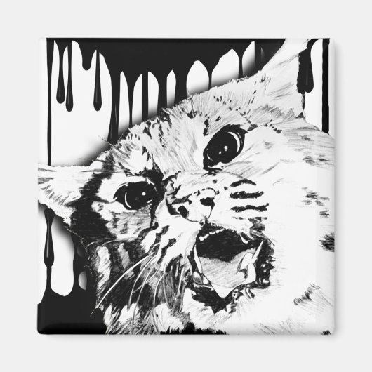 Aimant chat sauvage (Devant)