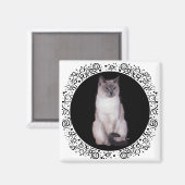 Aimant Chat siamois (Recto/Verso)