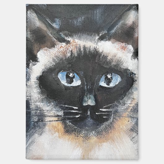 Aimant chat siamois (Recto)
