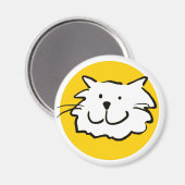 Aimant Chat souriant heureux comme une illustration de de (Recto/Verso)