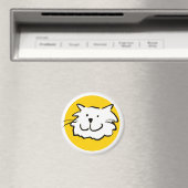 Aimant Chat souriant heureux comme une illustration de de (In Situ (Lave-vaisselle))