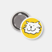 Aimant Chat souriant heureux comme une illustration de de (Recto/Verso)