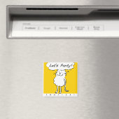 Aimant Chat souriant heureux comme une illustration de de (In Situ (Lave-vaisselle))