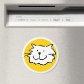 Aimant Chat souriant heureux comme une illustration de de (In Situ (Lave-vaisselle))