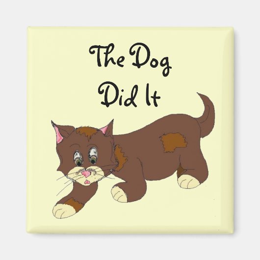 Aimant Chat sournois (Devant)