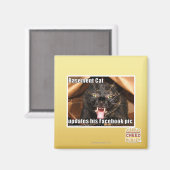 Aimant Chat sous-sol (Recto/Verso)