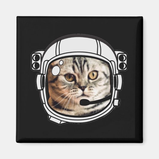 Aimant Chat spatial (Devant)