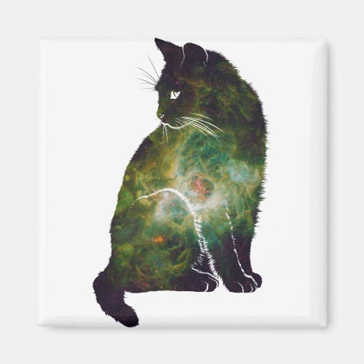 Aimant Chat spatial (Devant)