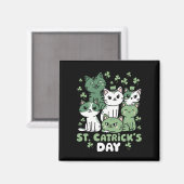 Aimant Chat St Patrick's Day Drôle Catrick's Day (Recto/Verso)