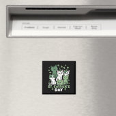 Aimant Chat St Patrick's Day Drôle Catrick's Day (In Situ (Lave-vaisselle))