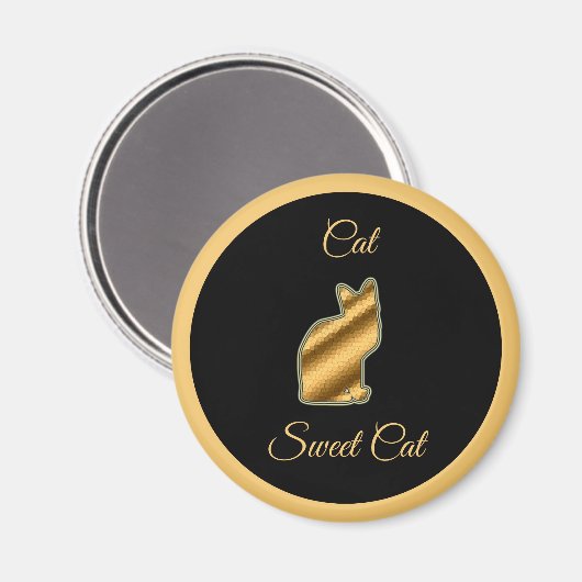 Aimant Chat sucré (Recto/Verso)