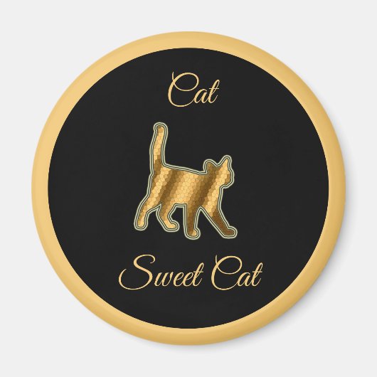 Aimant Chat sucré (Devant)