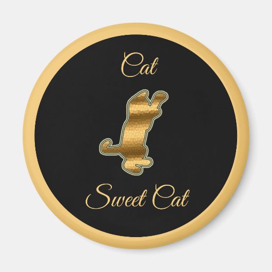 Aimant Chat sucré (Devant)